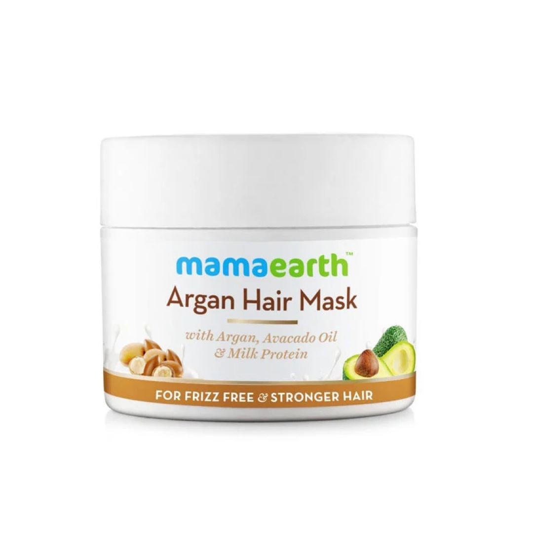 Sutkeri | Mamaearth Argan Hair Mask With Argan, Avocado Oil, And Milk  Protein For Frizz-free & Stronger Hair