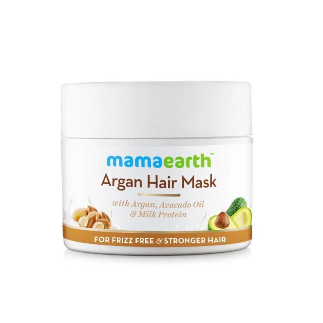 Sutkeri | Mamaearth Argan Hair Mask With Argan, Avocado Oil, And Milk Protein For Frizz-free & Stronger Hair Sutkeri | Mamaearth Argan Hair Mask With Argan, Avocado Oil, And Milk Protein For Frizz-free & Stronger Hair