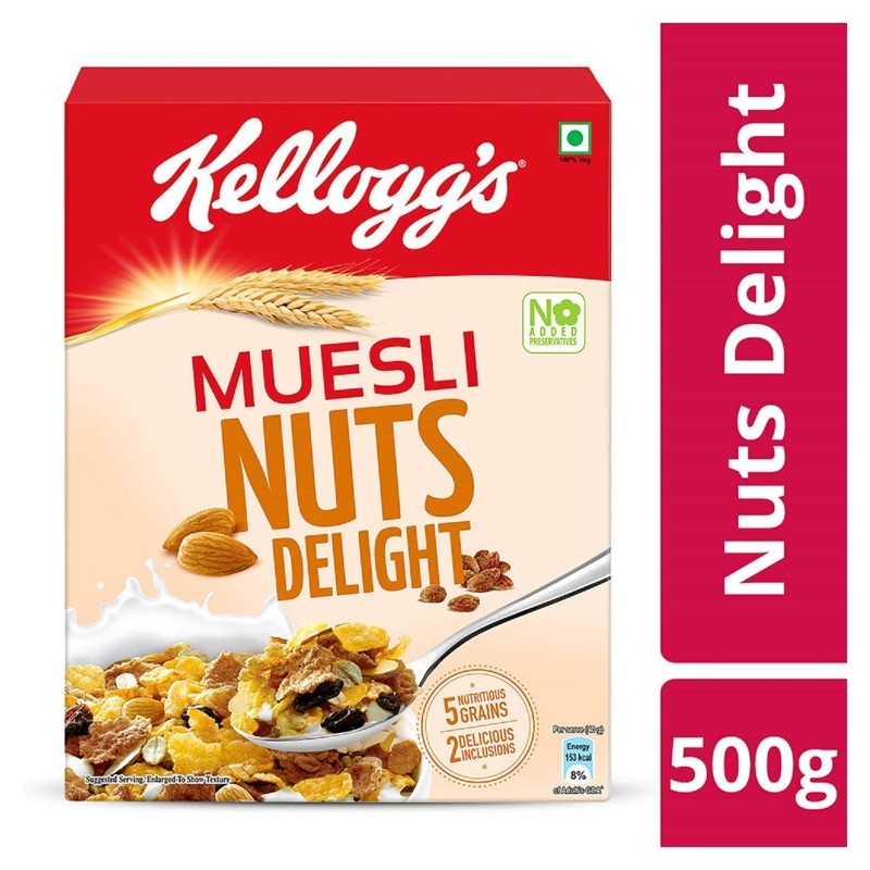 Sutkeri  Kellogg's Extra Muesli Nut Delight 500 Gm X 16